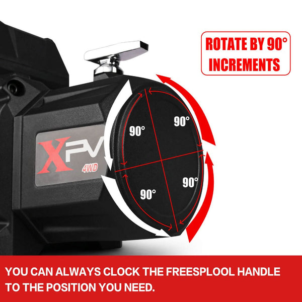 X Bull 4Wd Electric Winch 14500Lbs 12V Synthetic Rope With Pairs Recovery Tracks Gen2.0 Red Tow Bars & Winches