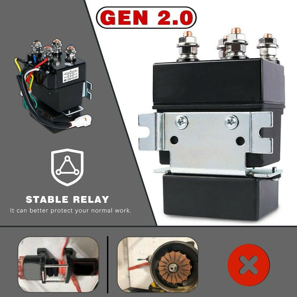 X Bull Electric Winch 4500Lbs/2041Kg Steel Cable Wireless Remote Boat Atv 4Wd Tow Bars & Winches