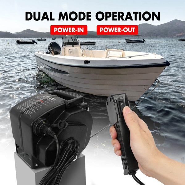 X Bull Electric Boat Winch 12V 6500Lbs Portable Detachable Steel Cable Marine Ship 3000Kg 4Wd Tow Bars & Winches