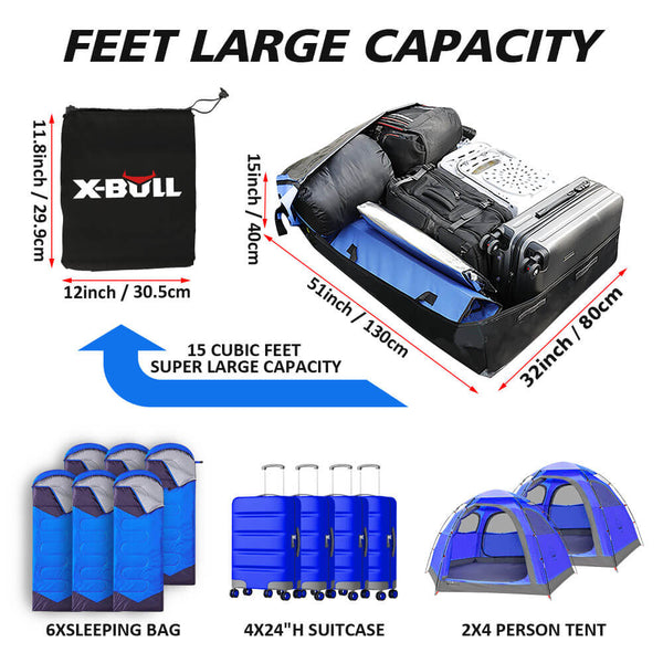 X Bull Waterproof Car Roof Top Rack Carrier Ravel Cargo Luggage Cube Bag Trave Roof Racks