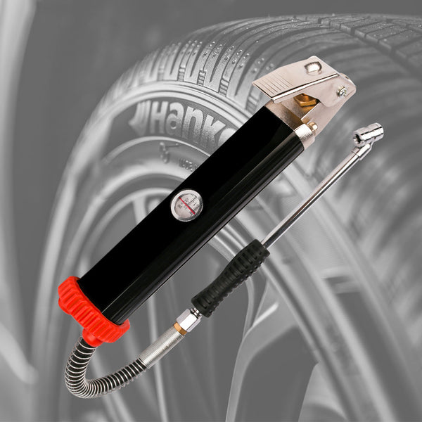 X Bull Tyre Inflator With Pressure Gauge Heavy Duty Aluminium Die Cast Body 160Psi Tyre Accessories
