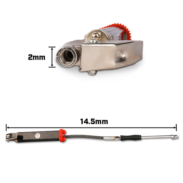 X Bull Tyre Inflator With Pressure Gauge Heavy Duty Aluminium Die Cast Body 160Psi Tyre Accessories