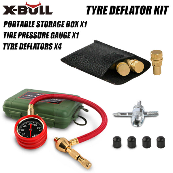 X Bull Tyre Tire Automatic 4Wd Pressure Gauge Brass Deflators