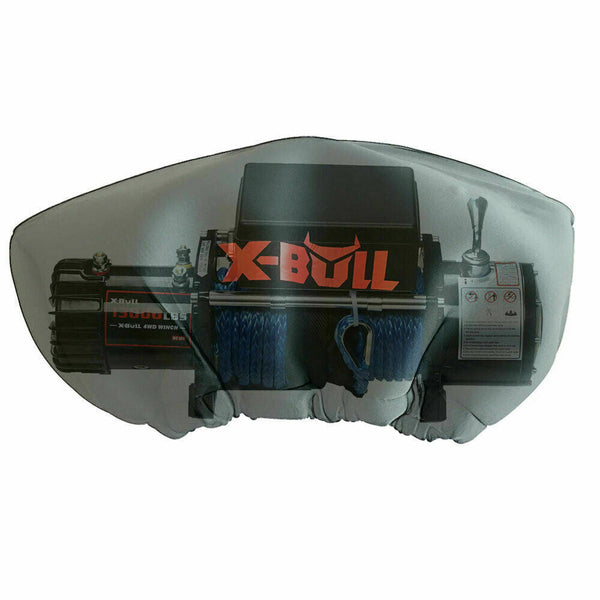 X Bull Winch Cover Waterproof Fits 8000 17000Lbs Dust Soft 4X4 Tow Bars & Winches