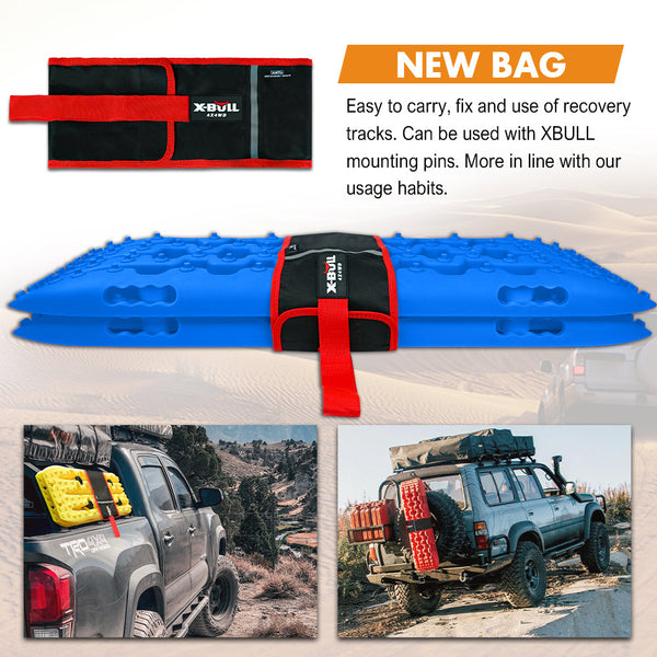 X-Bull Recovery Tracks Sand Kit Carry Bag Mounting Pin Sand/Snow/Mud 10T 4Wd-Blue Gen3.0