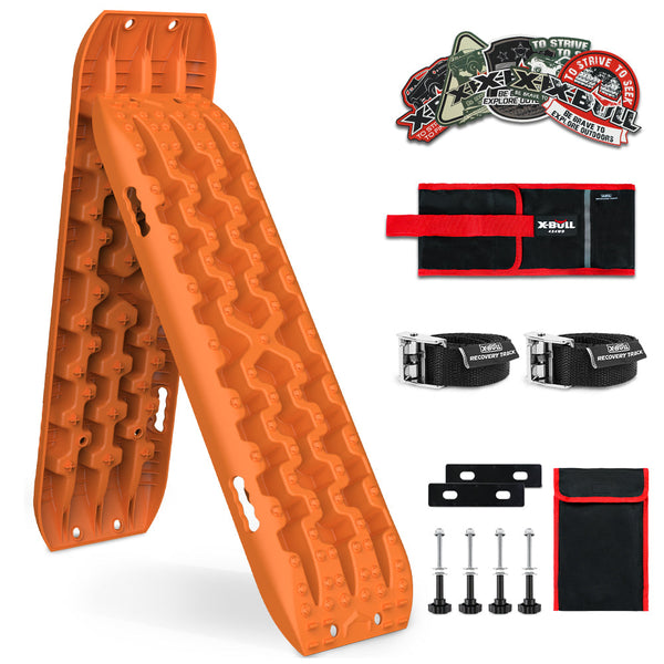 X-Bull Recovery Tracks Sand Kit Carry Bag Mounting Pin Sand/Snow/Mud 10T 4Wd-Orange Gen3.0