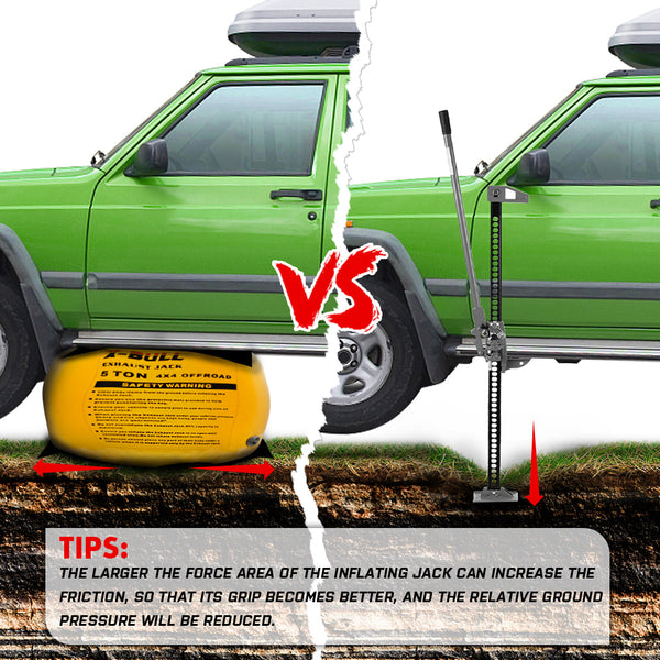 X Bull Air Jack Recovery Exhaust Kits 5T Bag Multi Layer Truck Rescue Jacks & Jack Stands