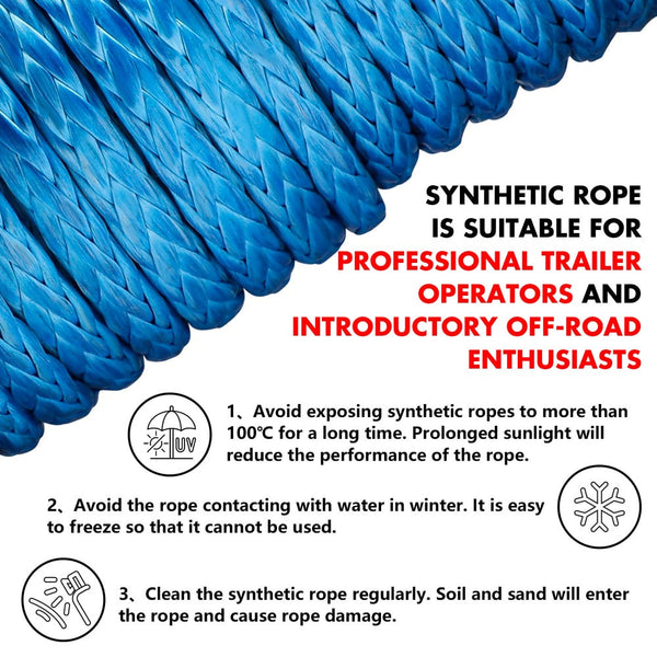 X Bull 12V Electric Winch 12000Lbs Synthetic Rope 4Wd Jeep With Cover Tow Bars & Winches