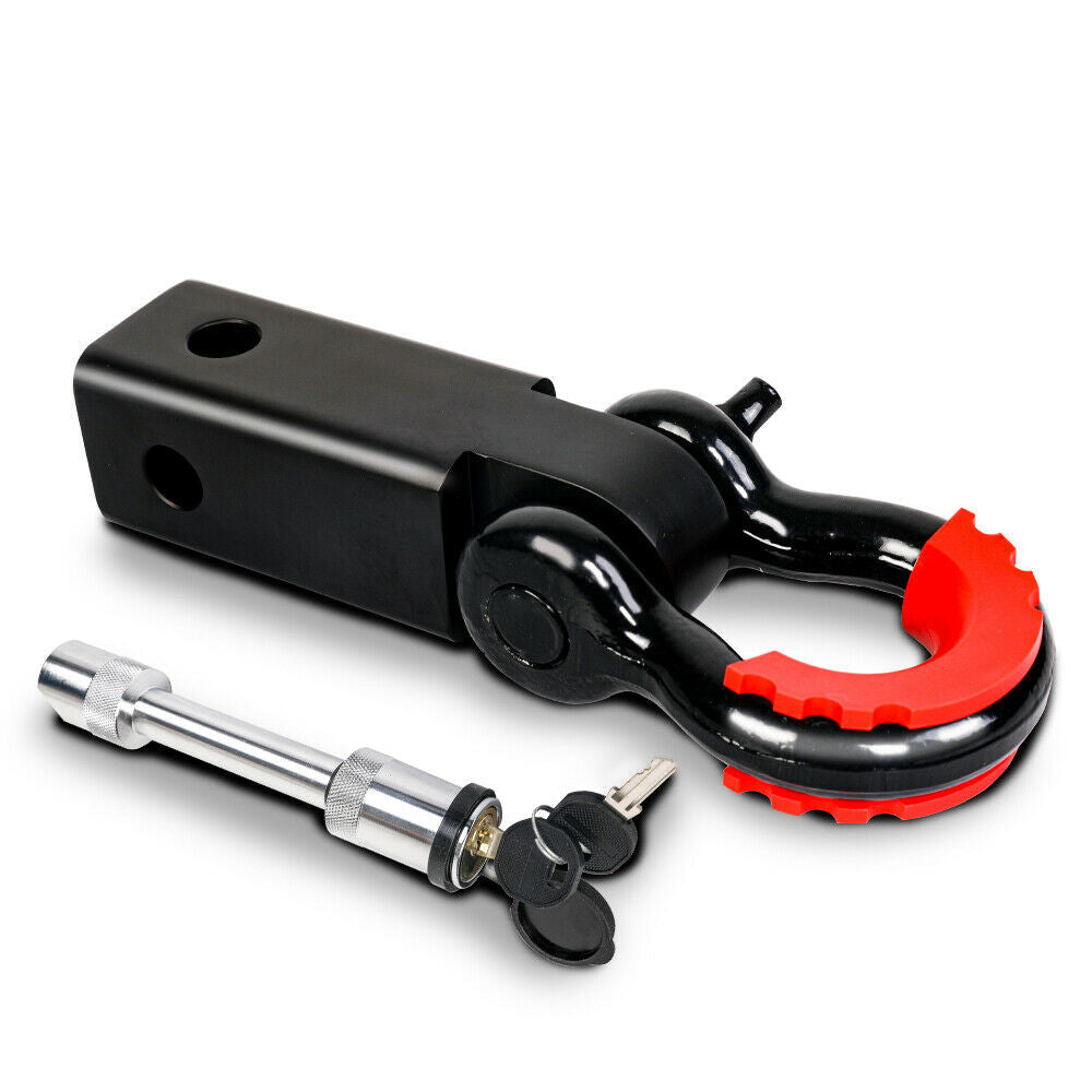 X Bull Hitch Receiver 5T Recovery With Bow Shackle Tow Bar Off Road 4Wd Tow Bars & Winches