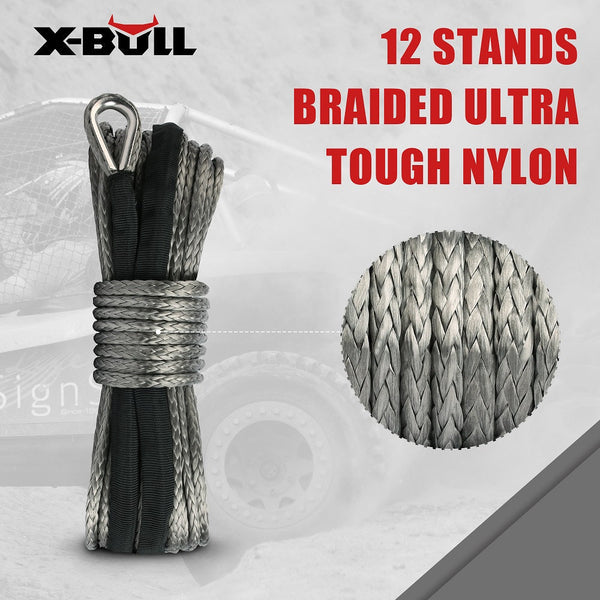 X Bull Winch Rope 5.5Mm 13M Dyneema Synthetic Tow Recovery Offroad 4Wd4x4 Tow Bars & Winches