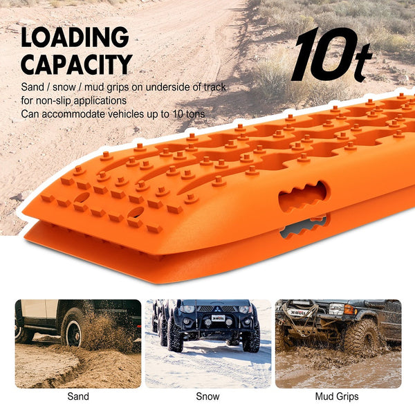 X-Bull Recovery Tracks Sand Mud Snow 10T 2 Pairs 4Pc 4Wd 4X4 Gen 2.0
