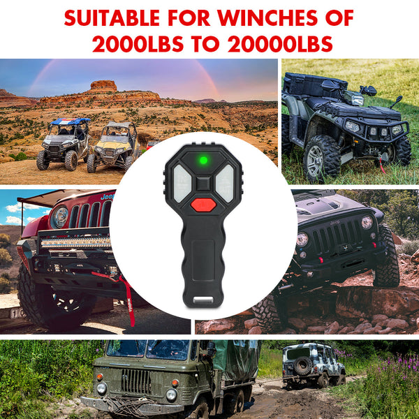 X Bull 2X Wireless Winch Remote Control 12 Volt Handset Switch 150Ft 4Wd Tow Bars & Winches