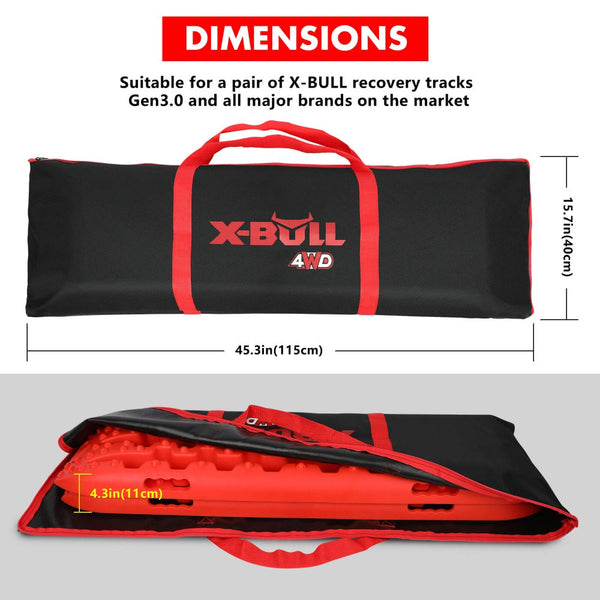 X Bull Carry Bag 4X4 Extraction Tred Black Recovery Tracks