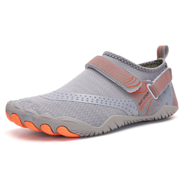 Men Women Water Shoes Barefoot Quick Dry Aqua Sports - Grey Size Eu38 = Us5