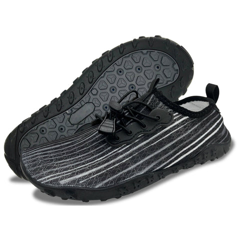 Water Shoes For Men And Women Soft Breathable Slip-On Aqua Socks Swim Beach Pool Surf Yoga (Black Size Us 6.5)