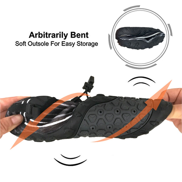 For Men And Women Soft Breathable Slip On Aqua Socks Swim Beach Pool Surf Yoga (Black Size Us 7) Water Shoes