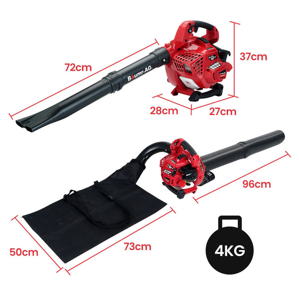 Baumr Ag Baumr Ag Cordless Leaf Blower Vacuum Petrol Hand Garden Lawn Held 2 Stroke Leaf Blowers