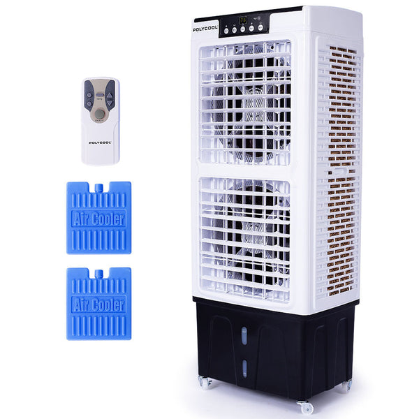 Polycool 35L 220W Portable Evaporative Air Cooler 24 Hour Timer In 1 Cooling Fan W/ Remote Portable Air Conditioners
