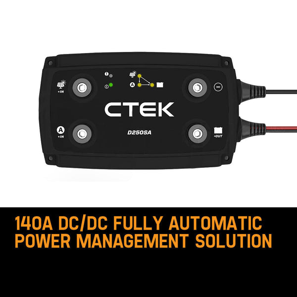 Ctek 20A Off Grid Battery Charging System W/ D250sa & Digital Display Monitor