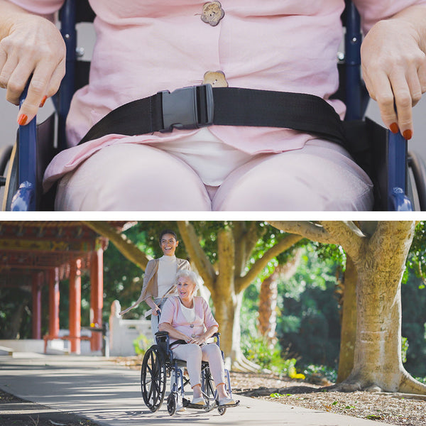 Equipmed Wheelchair 24 Inch Folding Lightweight Chair136kg Capacity Mobility. Blue Wheelchairs