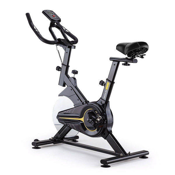 Proflex Commercial Spin Bike Flywheel Exercise Fitness Home Gym Yellow Exercise Bikes