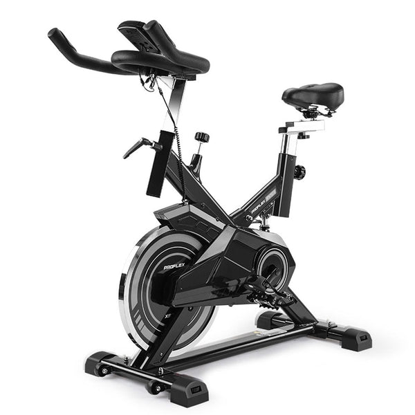 Proflex Spin Bike Flywheel Commercial Gym Exercise Home Workout Grey Exercise Bikes
