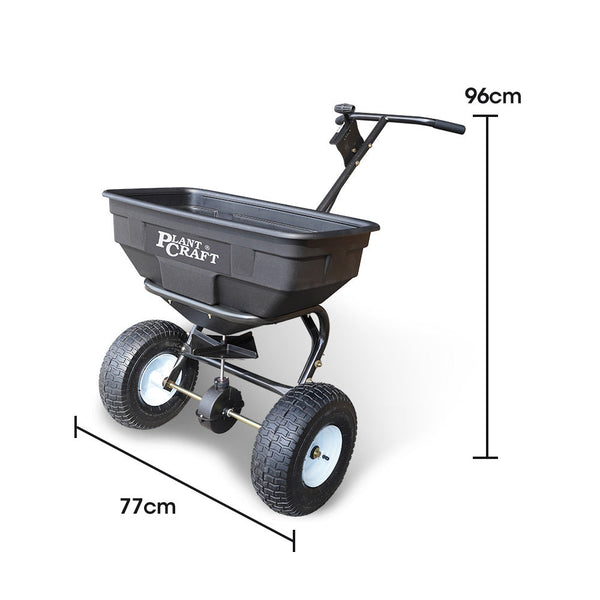 Other Garden Hand Tools & Equipment Plantcraft Walk Behind Broadcast Spreader 56Kg 60L Seed Lawn Fertiliser