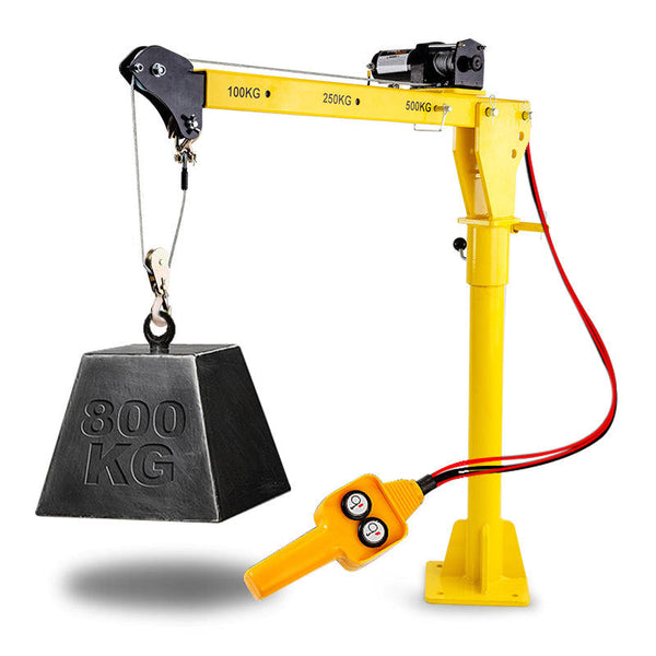 T Rex 800Kg Electric Hoist Winch Crane 12V 360 Degree Engine Car Truck Lift Tow Bars & Winches