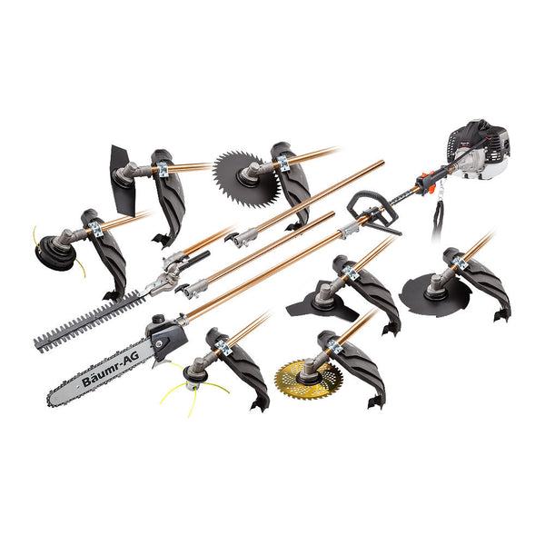 Baumr Ag Baumr Ag Pole Chainsaw Brush Cutter Whipper Snipper Hedge Trimmer Multi Tool Hedge Trimmers