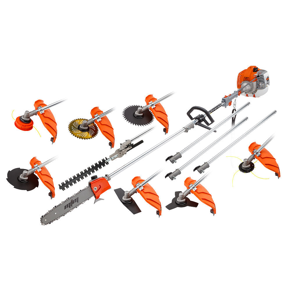 Mtm 62Cc Pole Chainsaw Hedge Trimmer Saw Brush Cutter Whipper Snipper Multi Tool Chainsaws