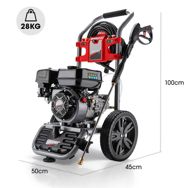 Jet Usa 4800Psi Petrol Powered High Pressure Cleaner Washer Water Hose Pressure Washers