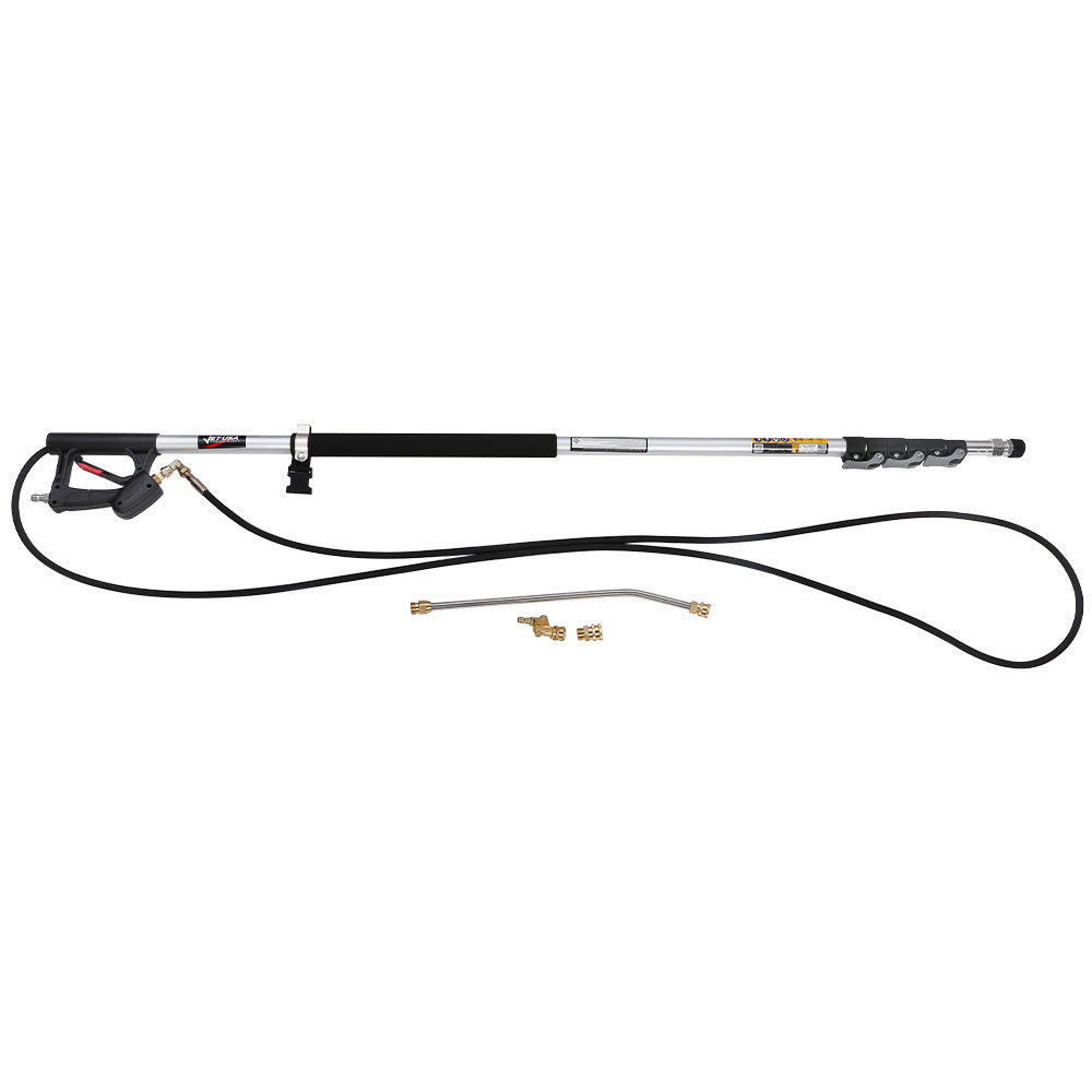 Pressure Washer Accessories Jet Usa 4000Psi 5.5M Long Telescopic Universal Pressure Washer Cleaner Pole Wand Extension Lance
