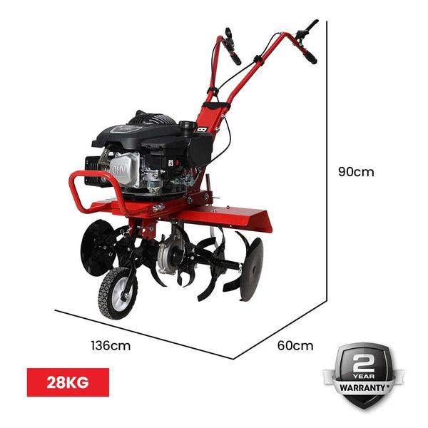Baumr Ag Baumr Ag 150Cc Garden Tiller Cultivator Petrol Rototiller 4 Stroke Soil Power Rotary Hoe Trampolines