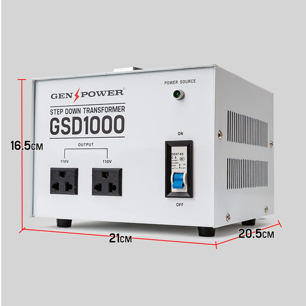 Genpower 1000W Step Down Transformer 240V 110V Stepdown Voltage Converter Au Us Step Down Transformers