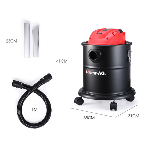 Baumr Baumr-Ag 20L 1200W Ash Vacuum Cleaner, For Fireplace, Bbq, Pit