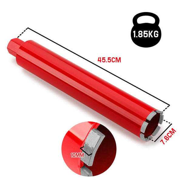 Baumr Ag Baumr Ag Diamond Core Drill Bit 76Mm Concrete Wet Dry Tile Stone Brick Marble 1 1/4 Unc Drill Bits