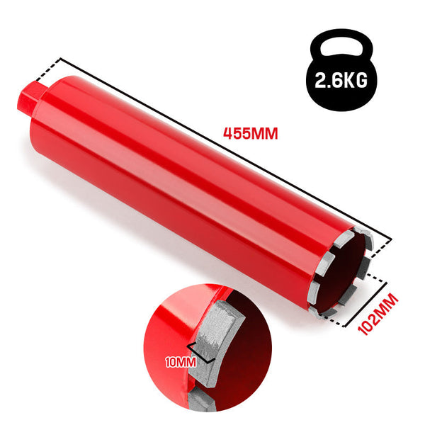 Diamond Core Drill Bit 102Mm Concrete Wet Dry Tile Stone Brick Marble 1 1/4 Unc Drill Bits