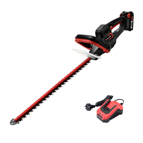 Baumr Baumr-Ag 20V Cordless Electric Hedge Trimmer Shrub Cutter With Rechargeable Battery & Charger Kit