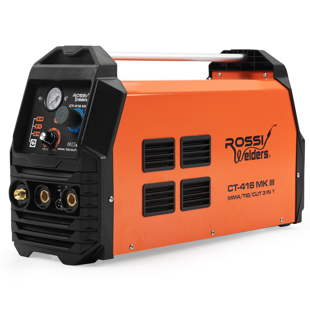 Rossi Ct 416 Mk Iii Tig/Mma Plasma Cutter Portable Inverter Welder Welding Inverter Welders