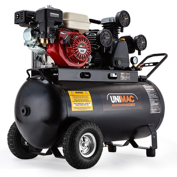 Unimac 8Hp Air Compressor 115Psi 120L Petrol Powered Conditioning Air Compressors