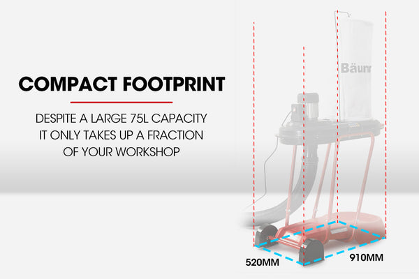 Baumr Ag Baumr Ag Dust Collector Extraction Cyclone Woodworking Portable Catcher Workshop Air Filtration Systems