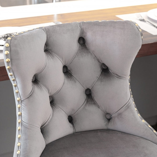 Height Velvet Swivel Bar Stool With Footrest And Gold Base Grey Benches Bar Stools