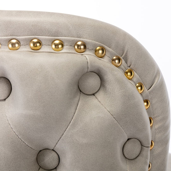 Faux Leather Swivel Bar Stools With Golden Base Beige Furniture Benches Bar Stools