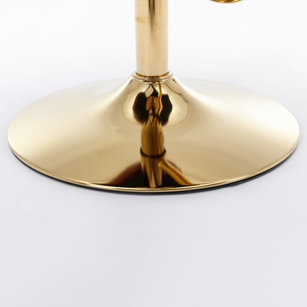 Faux Leather Swivel Bar Stools With Golden Base Beige Furniture Benches Bar Stools