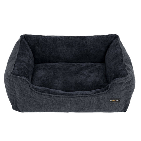 Feandrea 90Cm Dog Sofa Bed With Removable Washable Cover Dark Grey
