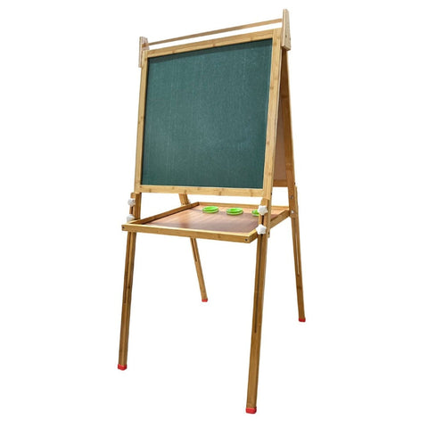 Gominimo Bamboo Kids Dual-Sided Art Easel With Painting And Drawing Accessories Go-Kae-100-