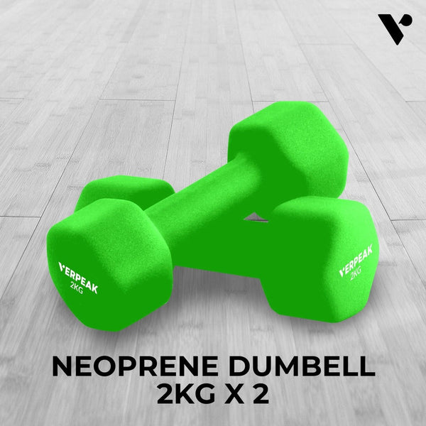 Verpeak Neoprene Dumbbell 2Kg X Green Vp-Db-135-Ac