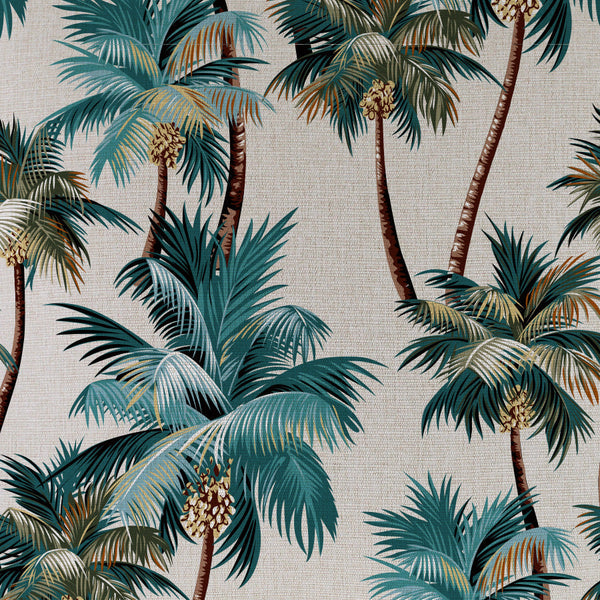 Cushion Cover-Coastal Fringe Natural-Palm Trees Natural-60Cm X