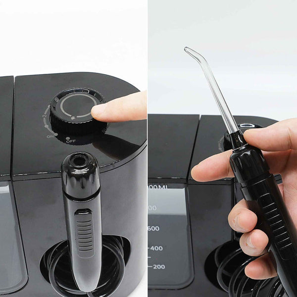 Orku Water Jet Dental Flosser 1000Ml Black Electric Oral Pressure Irrigator Dental Floss & Flossers