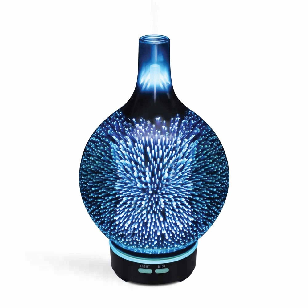 Orku Essential Oil Aroma Diffuser Mirror 3D Fireworks Aromatherpay Mist Humidifier Diffusers